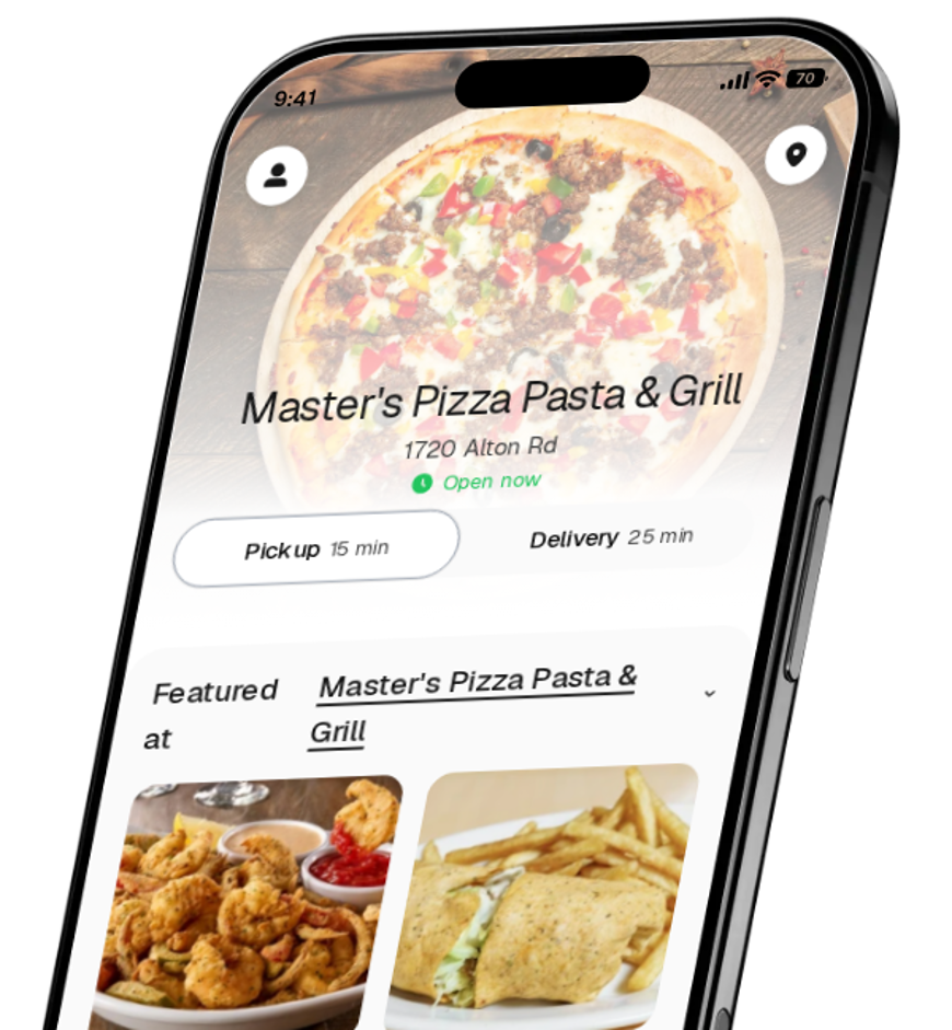 Master's Pizza Pasta & Grill app preview