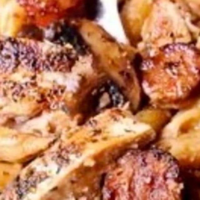 Spicy Blackened Chicken & Sausage.