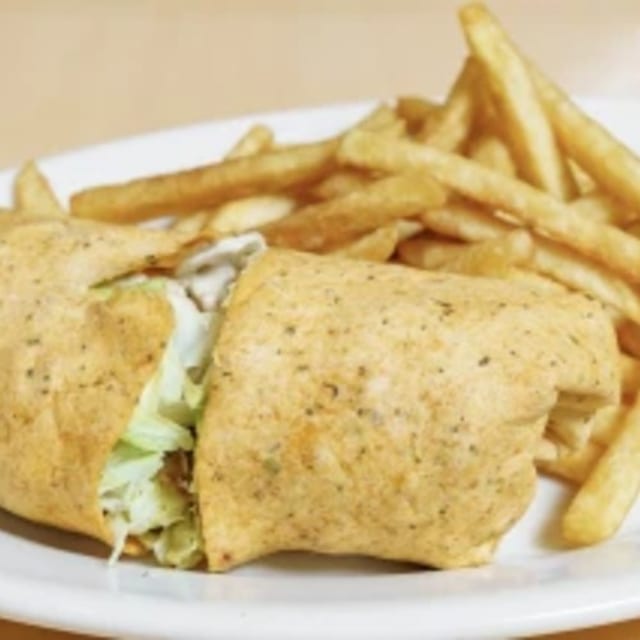 Grilled Zucchini & Corn Wrap.