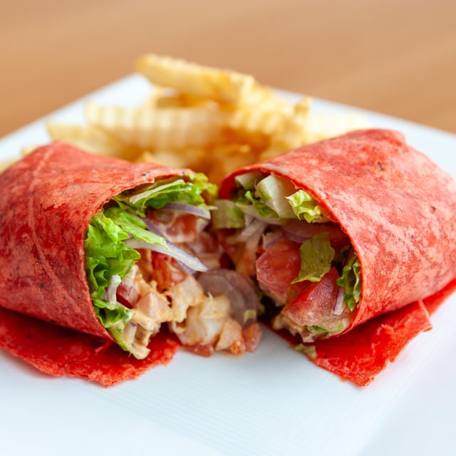Shrimp & Bacon Wrap.